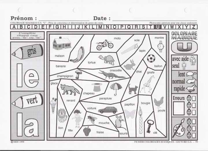 Voir Le Dessin. Lakanalnet Coloriages Magiques En intérieur Coloriage Codé Cp