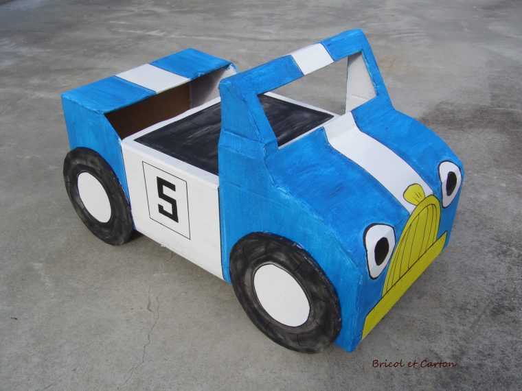 Voiture De Course Pour Enfant En Carton – Bricol Et Carton tout Jeux De Course De Voiture Pour Enfan