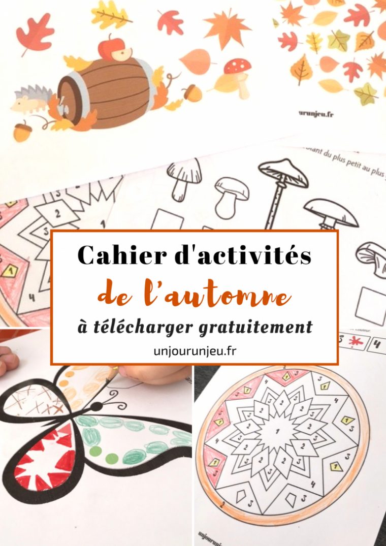 Votre Cahier D'activités De L'automne À Télécharger concernant Cahier D Activité Maternelle