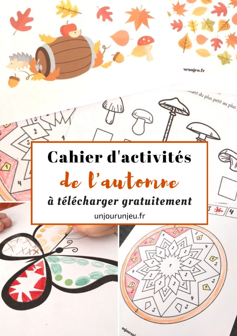 Votre Cahier D'activités De L'automne À Télécharger Gratuitement encequiconcerne Cahier D Activité A Imprimer