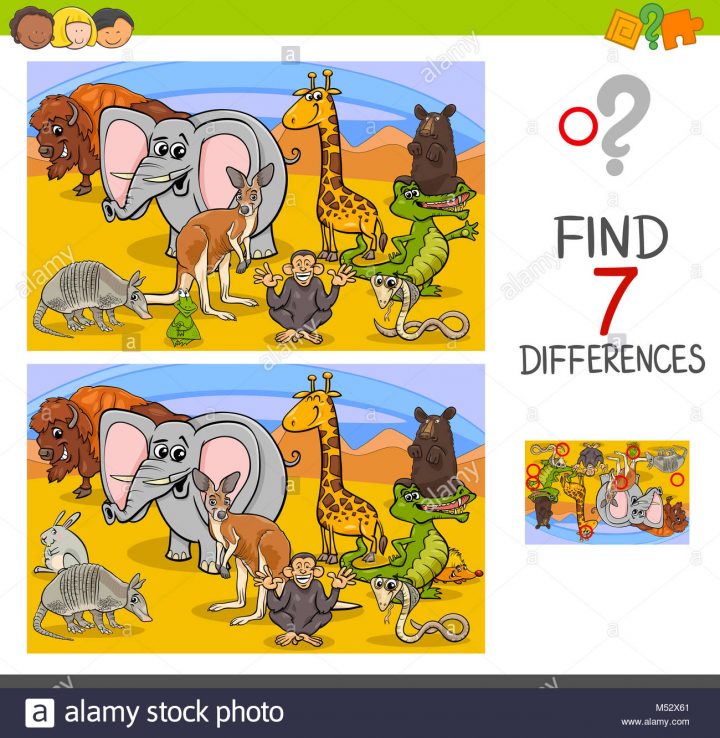 Vous Pouvez Chercher Jeu Des Différences Avec Les Animaux destiné Chercher Les Differences