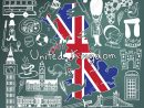 Voyage Au Royaume-Uni Angleterre Et L'ecosse Icône De Dessin Du Doodle Avec  La Culture, Le Costume, Le Point De Repère Et La Cuisine Concept concernant Dessin De Angleterre