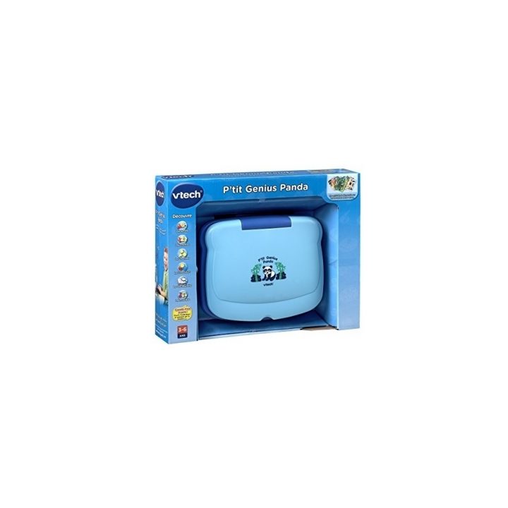 Vtech Ordinateur Educatif P'tit Genius Panda Col Bleu 3-6Ans Ca4 Ref  80-120005 Description Courte tout Ordinateur 3 Ans