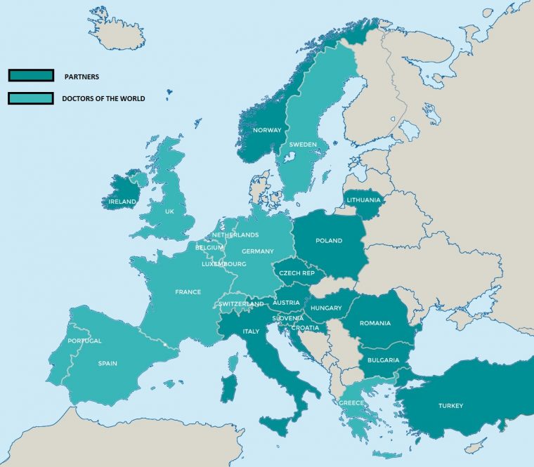 Vulnerabilities In Health – European Network To Reduce tout Carte Europe Vierge