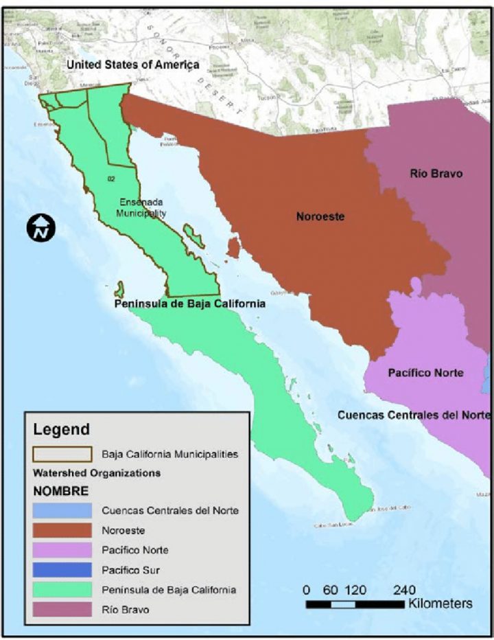 Watershed Organization Region 1: Baja California. Watershed pour Nombre De Region