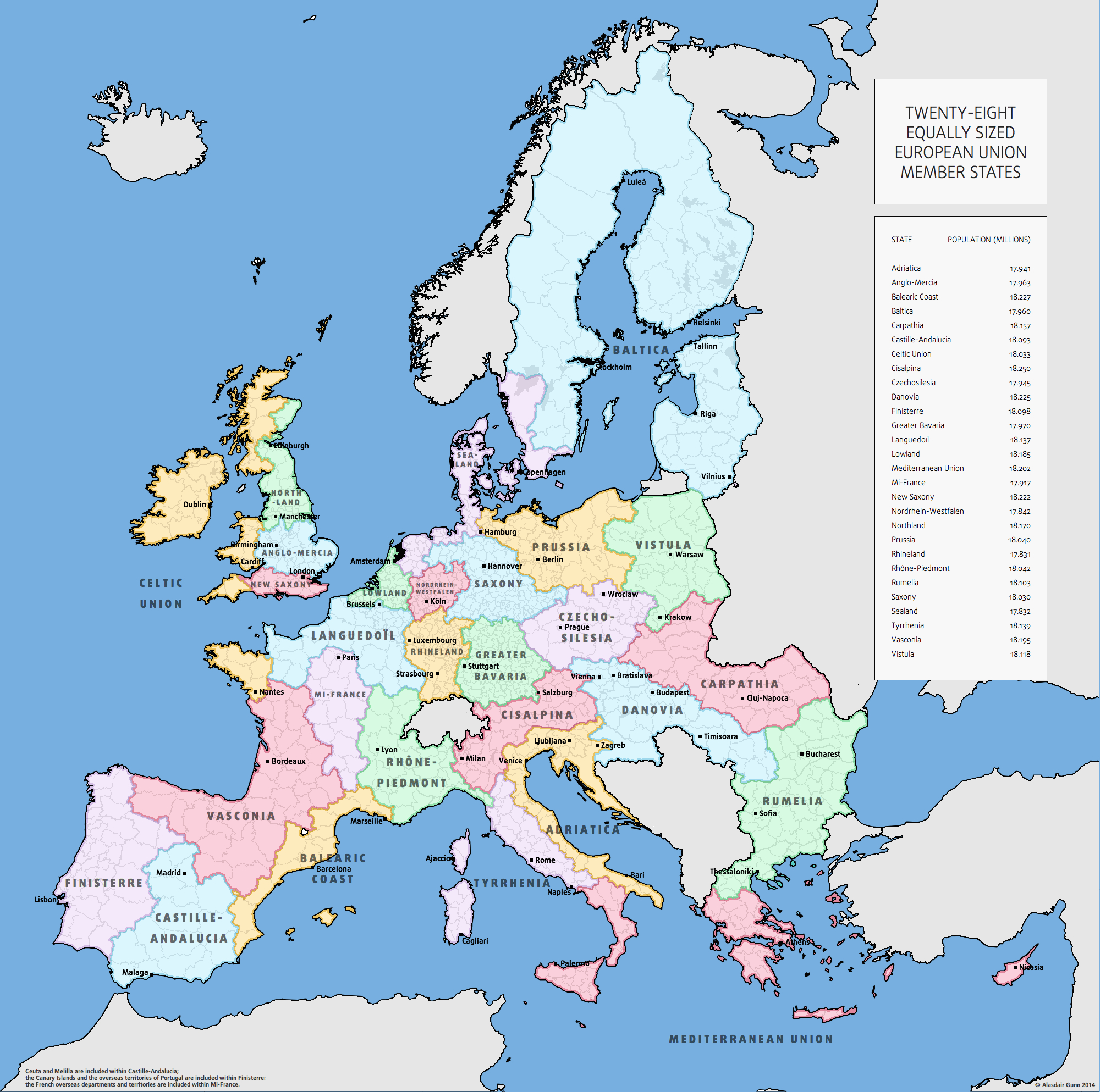 What If The Eu Had 28 Member States With Equal Populations concernant Carte Union Européenne 28 Pays
