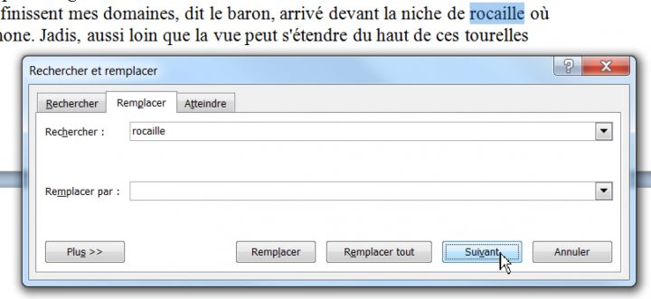 Word : Trouver Facilement Un Mot avec Chercher Les Mots