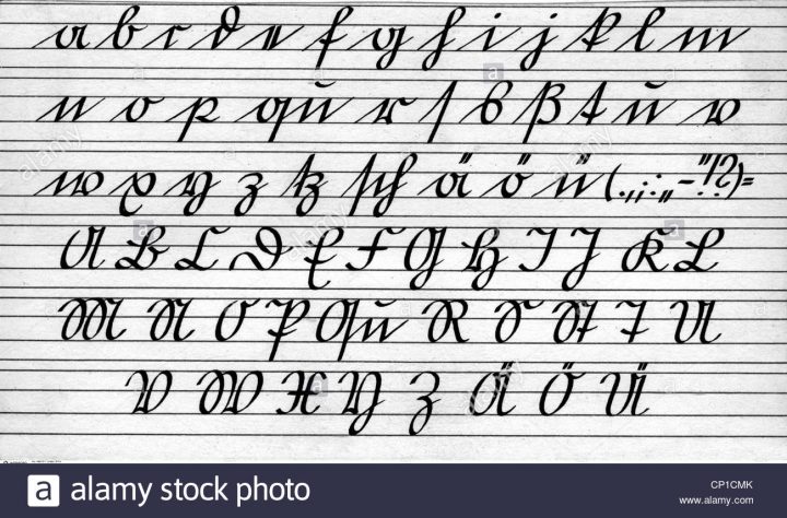 Writing, Alphabet, German Script, Old German Font, Lower tout Alphabet En Script