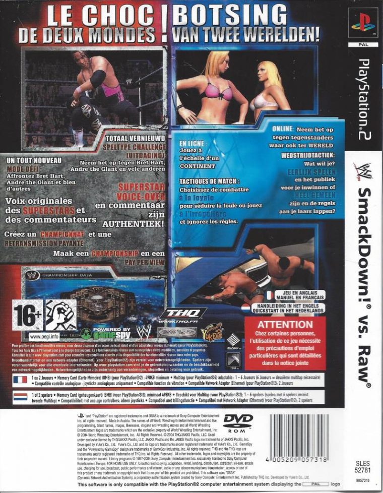 Wwe Smackdown Vs Raw For Playstation 2 Ps 2 – Passion For destiné Jeu Memory En Ligne