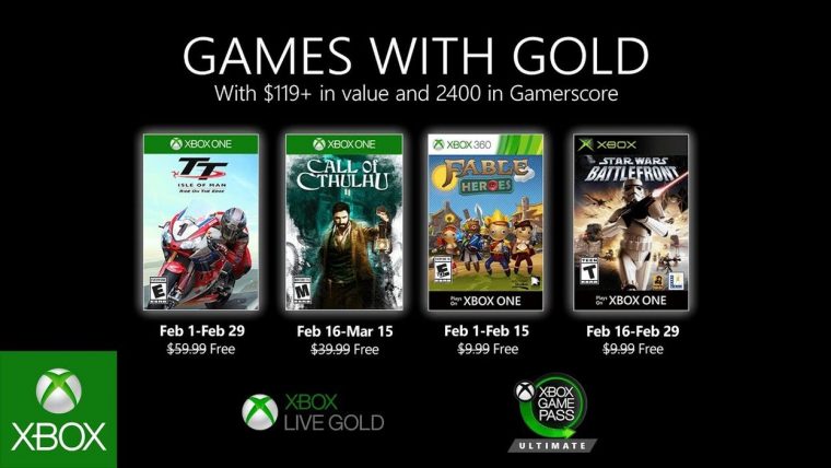 Xbox – February 2020 Games With Gold – 28/01/2020 pour Jeux De Puissance 4 Gratuit