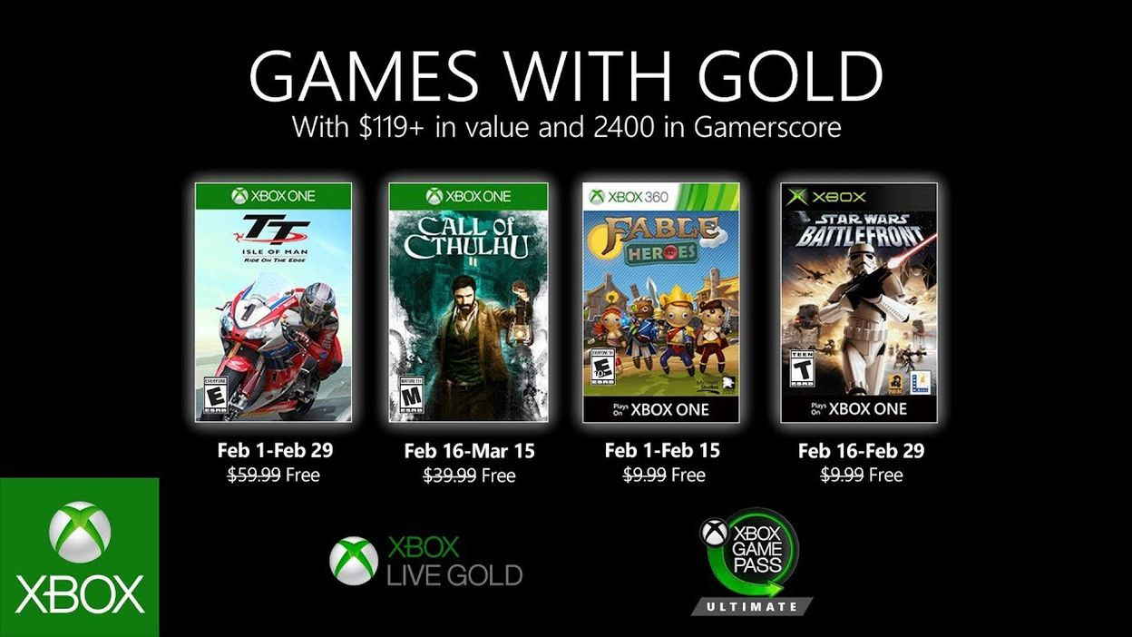 Xbox - February 2020 Games With Gold - 28/01/2020 pour Jeux De Puissance 4 Gratuit 