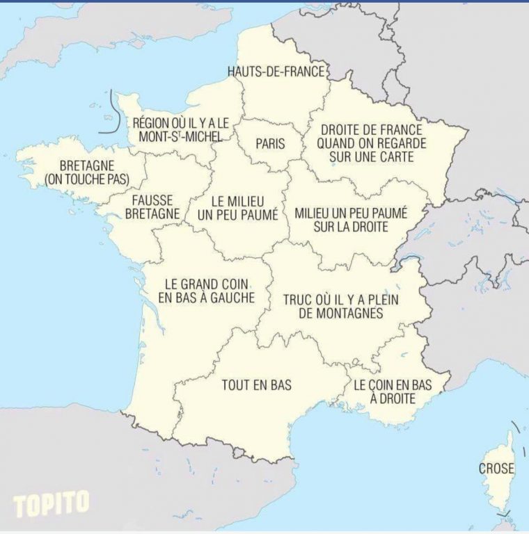 Yamia On Twitter: "les Regions Françaises Selon Hollande Et destiné Carte Des Régions De France 2016