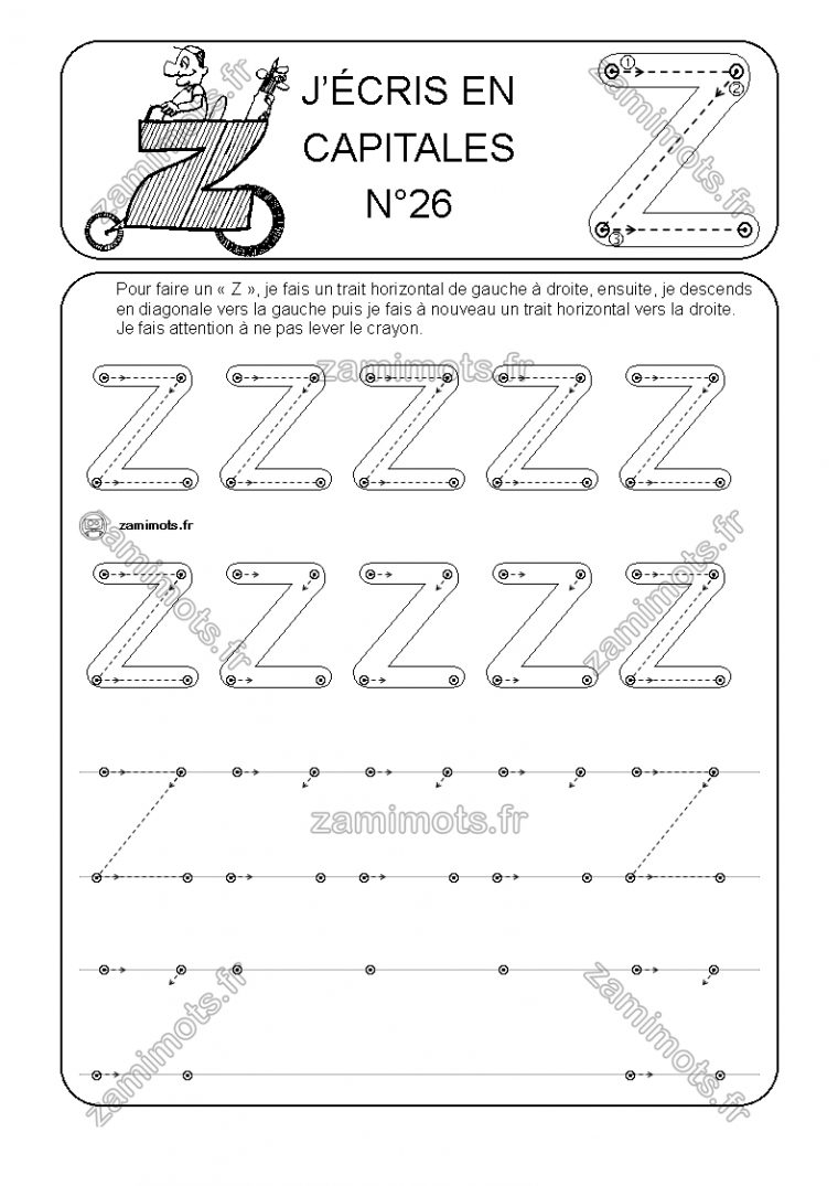 Zamimots – Fiches Pour L'apprentissage De L'écriture En destiné Apprendre A Écrire Les Lettres