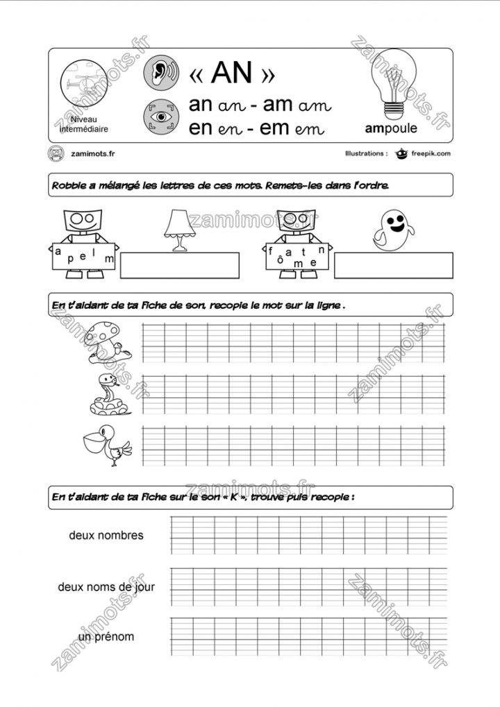 Zamimots – Tout Pour Apprendre Et S'amuser. à Exercice Gs En Ligne