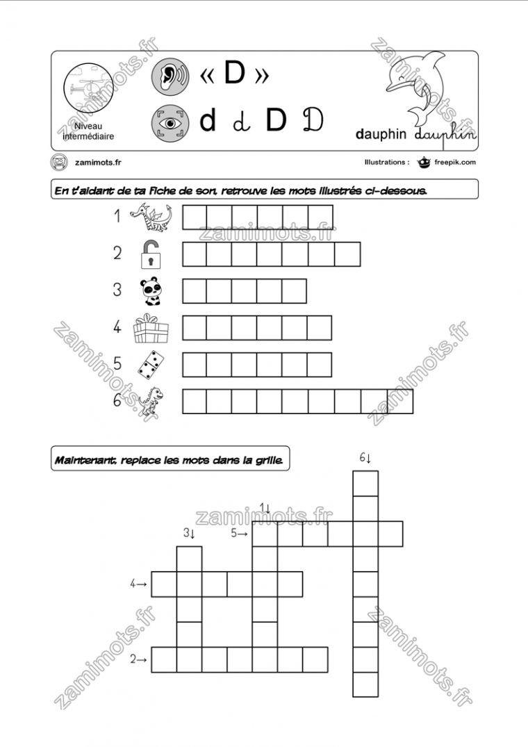 Zamimots – Tout Pour Apprendre Et S'amuser. avec Grille De Mot Fleches