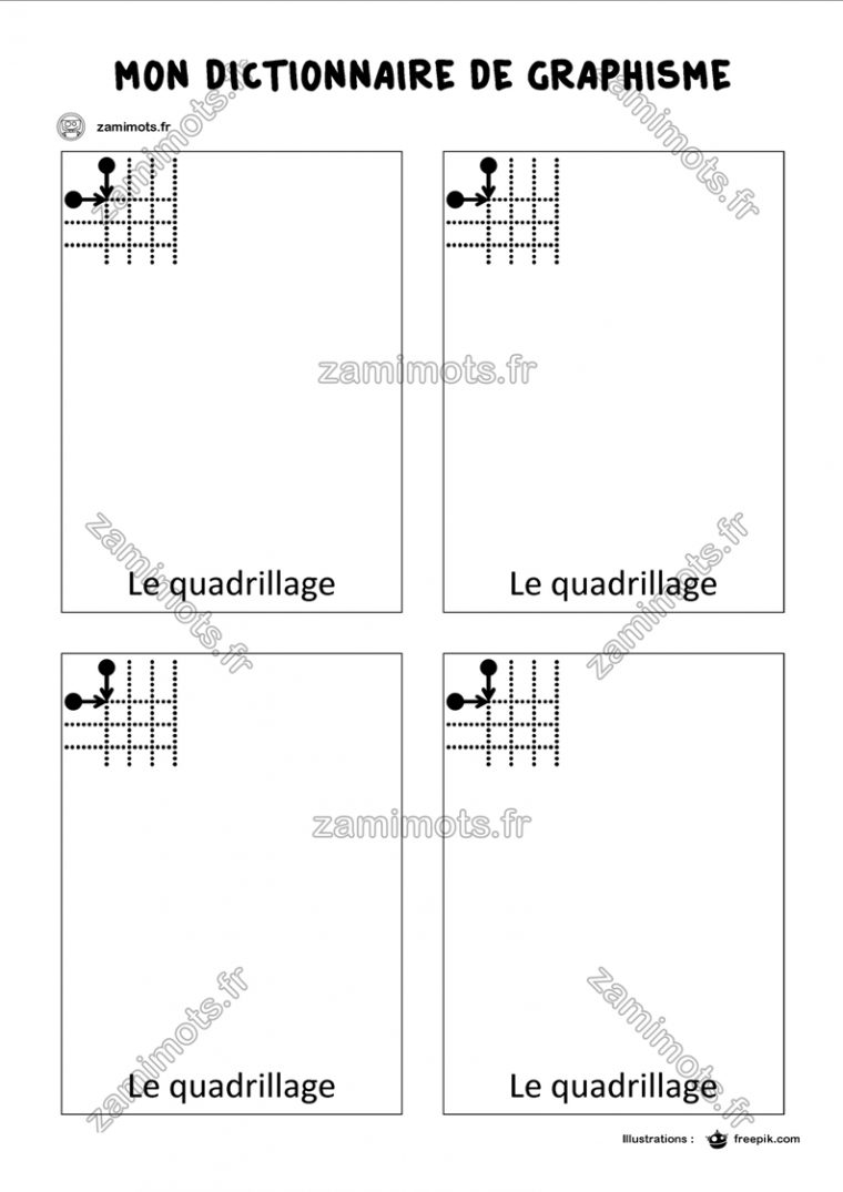 Zamimots – Tout Pour Apprendre Et S'amuser. avec Quadrillage Maternelle Graphisme