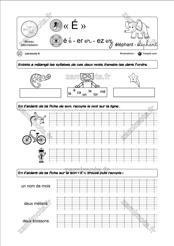 Zamimots – Tout Pour Apprendre Et S'amuser. dedans Exercice Gs En Ligne