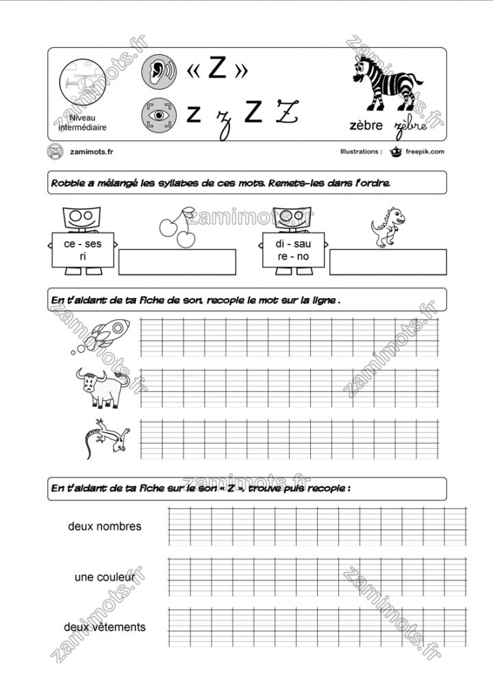 Zamimots – Tout Pour Apprendre Et S'amuser. tout Exercice Gs En Ligne