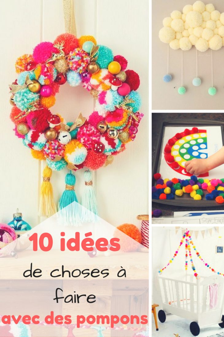 10 Activités Manuelles À Faire Avec Des Pompons – Pikibou destiné Activité Manuelle Facile Faire