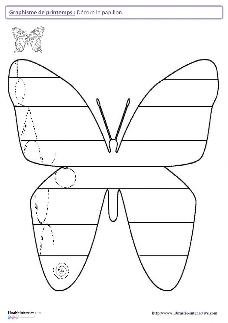 11 Fiches De Graphisme Sur Le Thème Du Printemps Pour Les avec Exercice Graphisme Moyenne Section