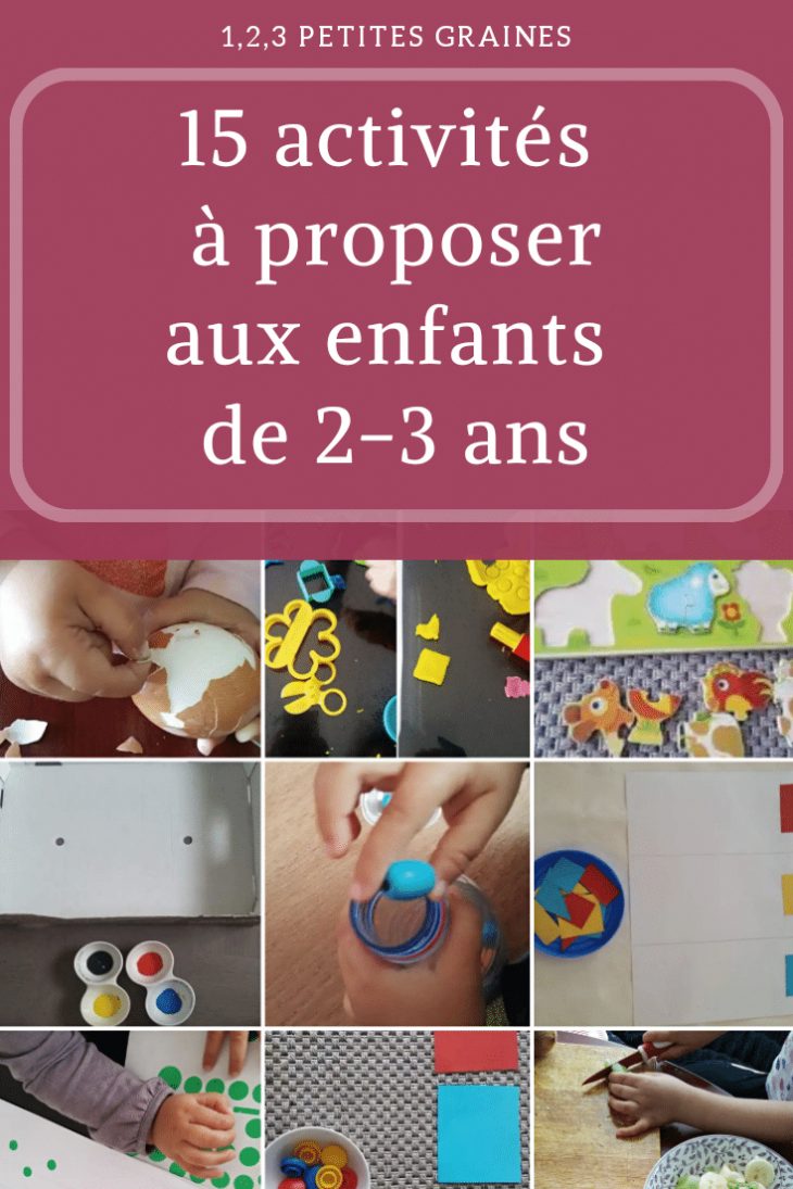 15 Activités À Proposer Aux Enfants De 2-3 Ans | Activites tout Activités Manuelles Enfant 3 Ans