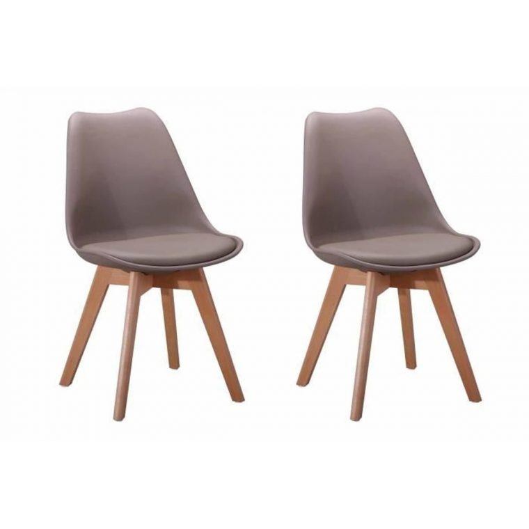 2 Chaises Andromeda, Couleur: Taupe – Achat / Vente Chaise encequiconcerne Code Couleur Taupe