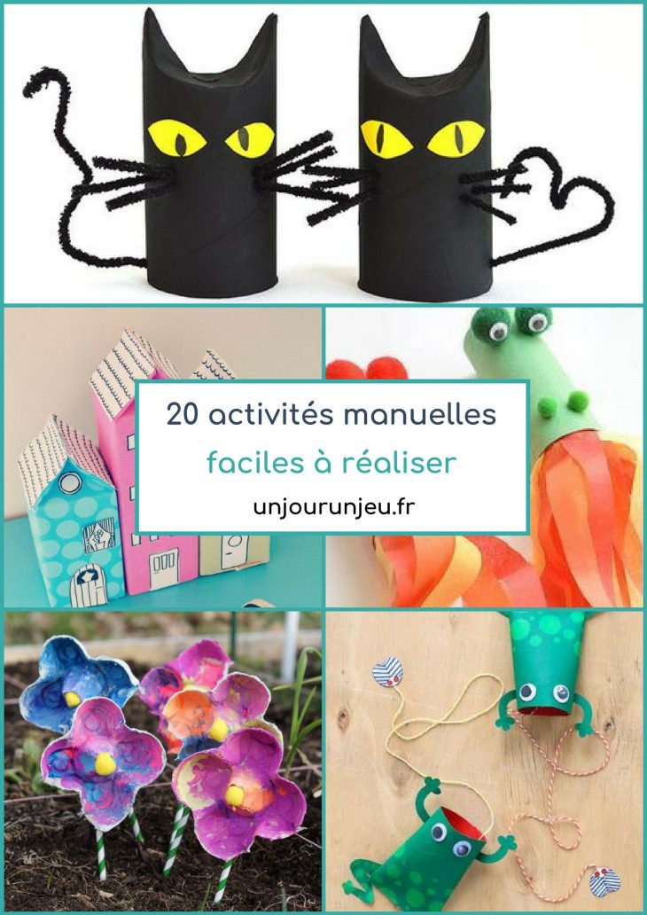 20 Activités Manuelles Faciles À Réaliser Pour Enfants En avec Activité Manuelle Facile Faire