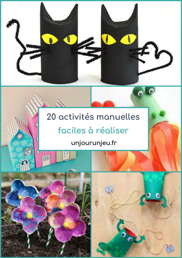 20 Activités Manuelles Faciles À Réaliser Pour Enfants En destiné Activité Manuelle Pour Petit