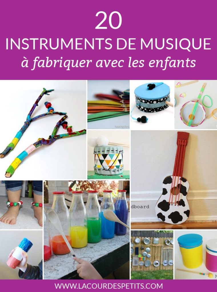 20 Instruments De Musique À Fabriquer Avec Les Enfants |La à Activité Musicale Maternelle