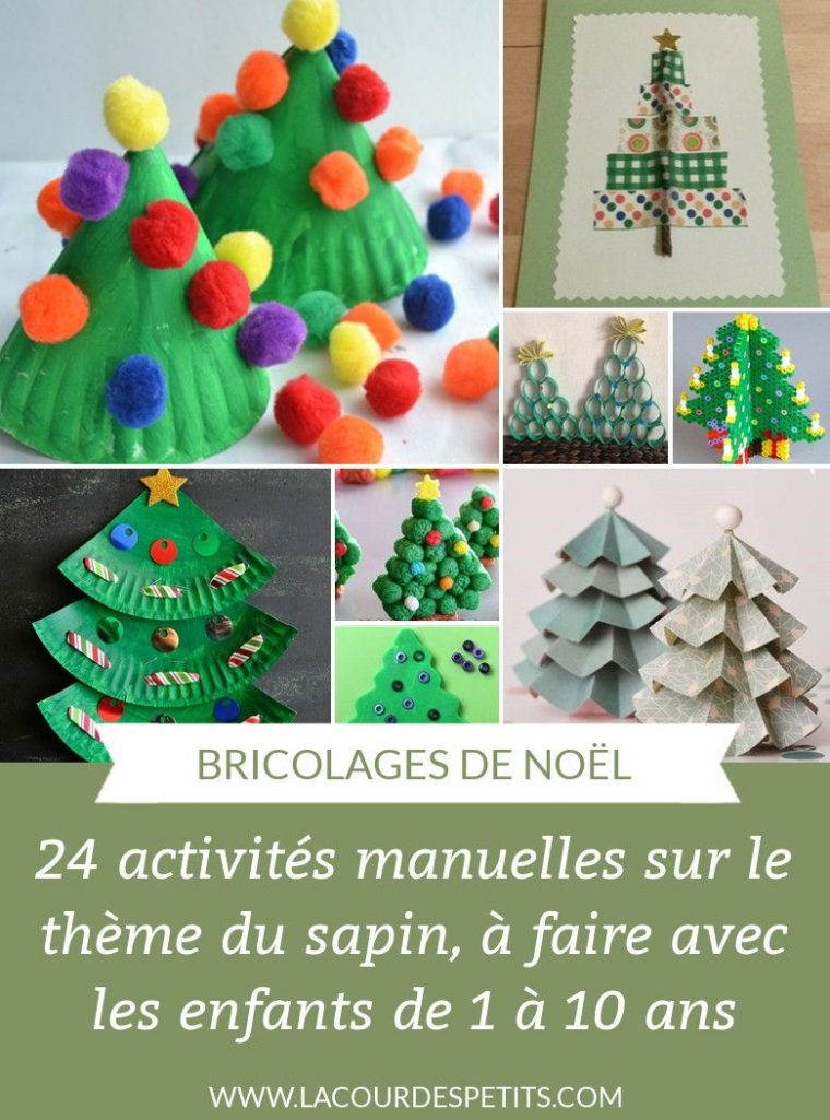 24 Activités Manuelles De Noël Autour Du Sapin | Activité avec Activités Manuelles Enfants Noel