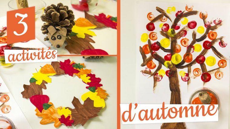 3 Activités Manuelles D'automne En Partenariat Avec Familysphere encequiconcerne Activité Manuelle Enfant 3 Ans