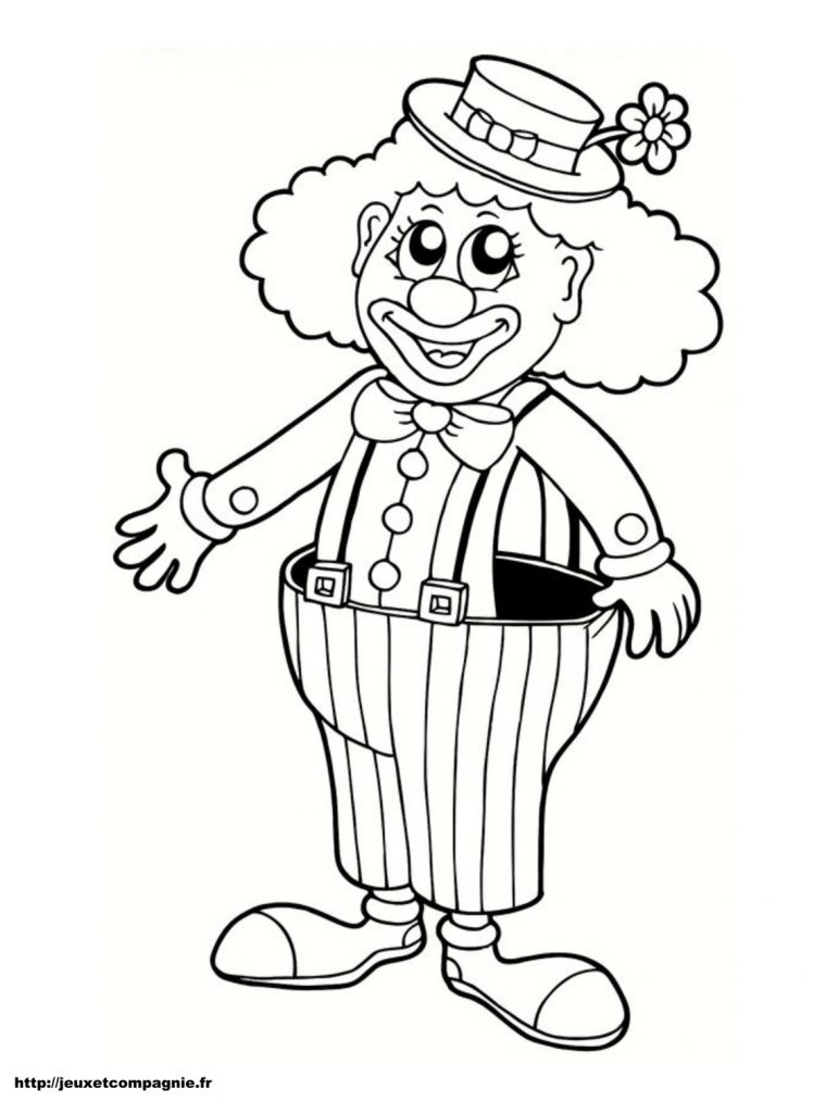 33 Dessins De Coloriage Clown À Imprimer à Coloriage Clown A Imprimer