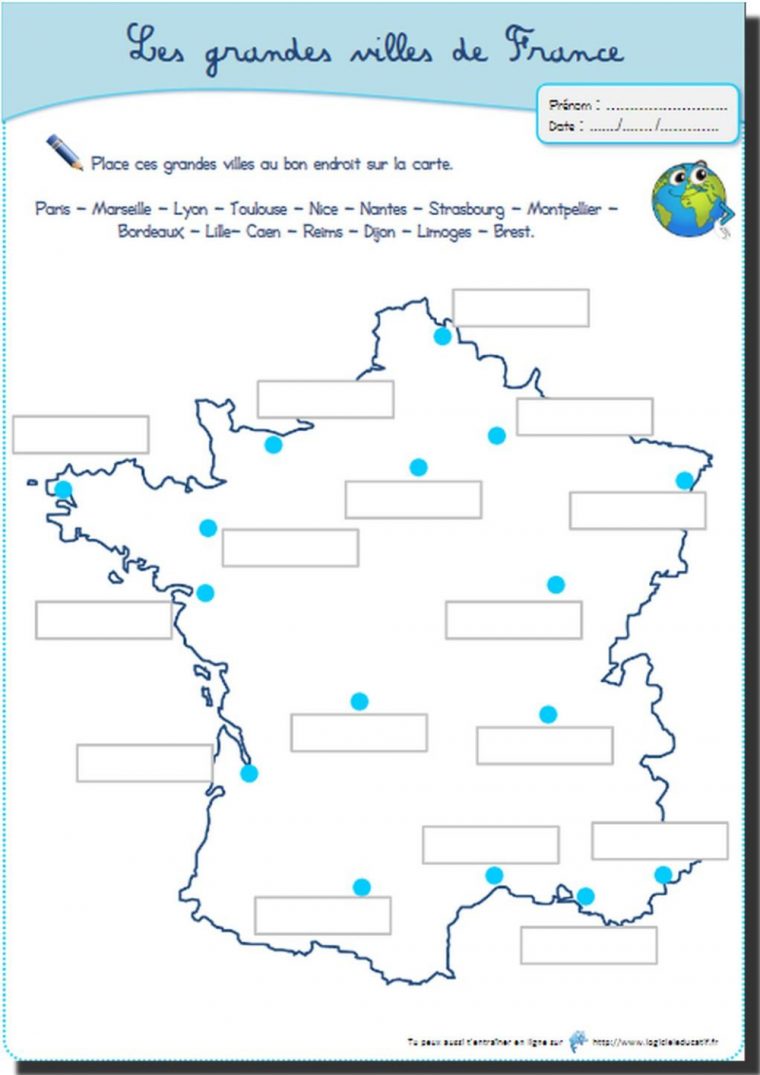 4 Fichiers À Télécharger Pour L'instruction En Maths Et En destiné Carte De France Ce2