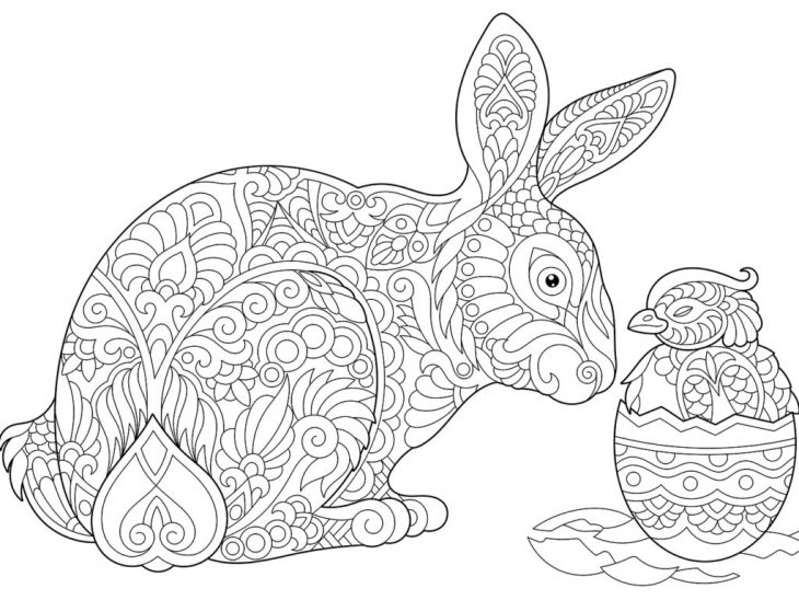 5 Beaux Coloriages De Pâques Pour Enfants & Adultes • • à Coloriage En Ligne Difficile