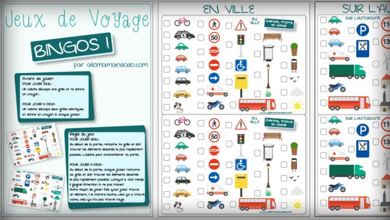 5 Jeux Éducatifs À Imprimer Pour Les Longs Trajets En encequiconcerne Jeux A Faire Dans La Voiture