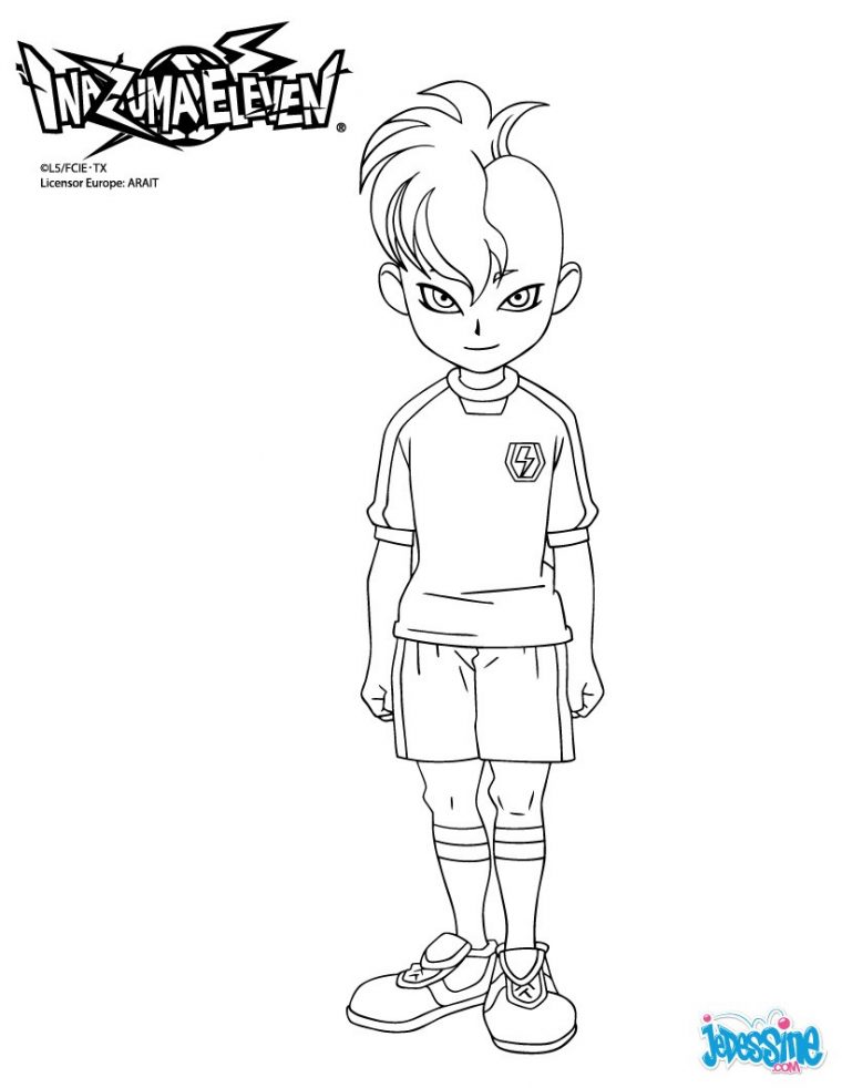 54 Dessins De Coloriage Inazuma Eleven À Imprimer encequiconcerne Coloriage De Foot En Ligne