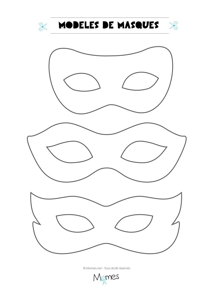 6 Modèles De Masques Pour Le Carnaval | Modèle De Masque encequiconcerne Masque Carnaval Maternelle À Imprimer