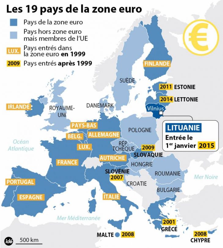 7 Détails À Savoir Sur L'euro Pour Son 15E Anniversaire pour Pays Membre De L Europe