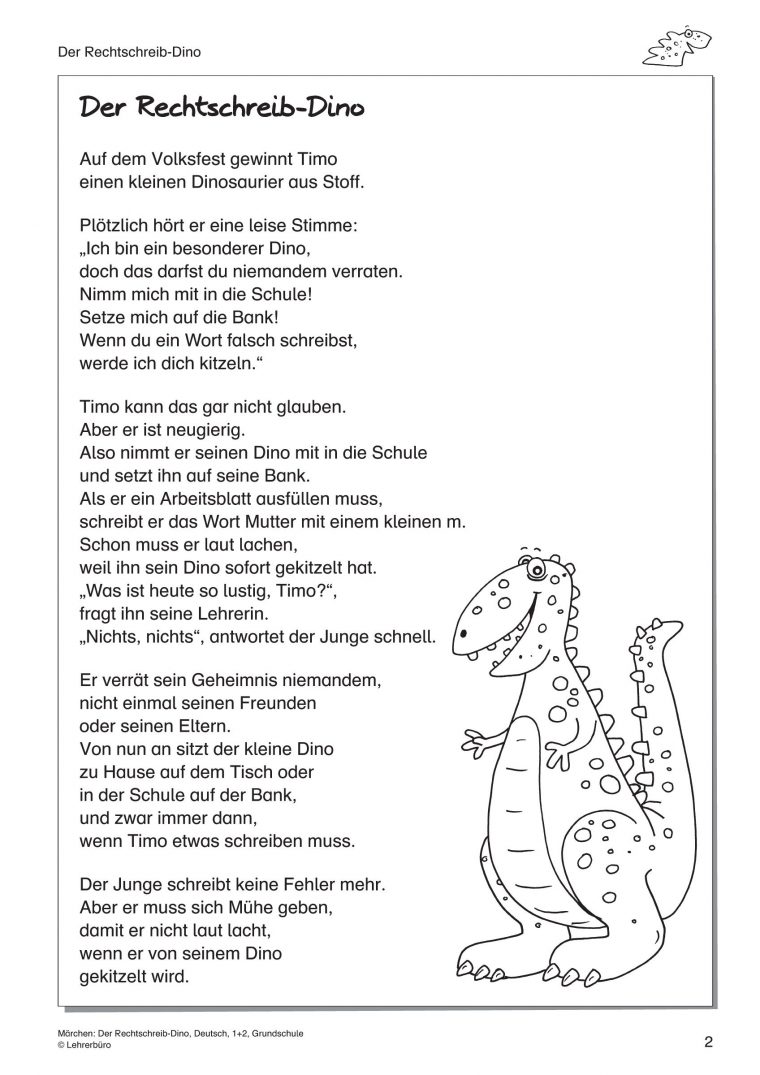 dino geschichte kinder kurz