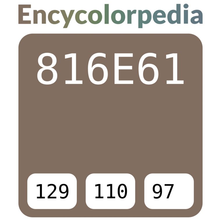 816E61 Schémas De Couleurs Hexadécimal Et Peintures concernant Code Couleur Taupe