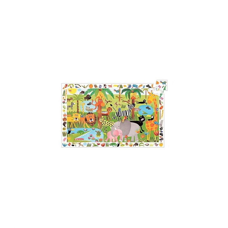 82889 Puzzle Observation Jungle Djeco 35 Pièces Puzzles à Puzzle Fille 3 Ans