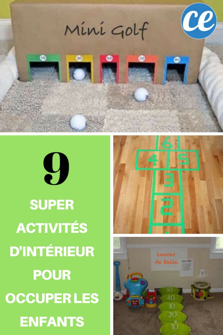 9 Super Activités D'intérieur Pour Occuper Les Enfants encequiconcerne Activité Pour Enfant De 5 Ans