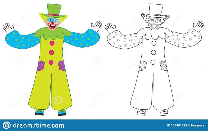 Accueils De Clown, Coloré Gais Et Livre De Coloriage tout Coloriage Tete De Clown