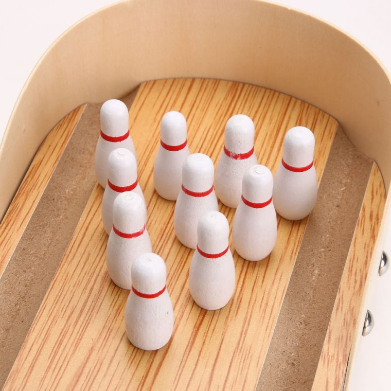 Acheter En Bois Mini Bureau Bowling Jeu Jouet Set Enfants Enfants Intérieur  Fun Bowling Jouet Développement Parent Enfant Interact Jouet K5Bo De avec Jeu Bowling Enfant