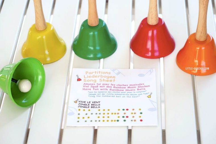 Activités D'éveil Montessori Avec Les Cloches Musicales intérieur Activité Musicale Maternelle