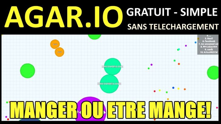 Agario Jeu Commande Presentation Test Avis Jeux Gratuit Et Sans Inscription dedans Jeux De Manger Gratuit