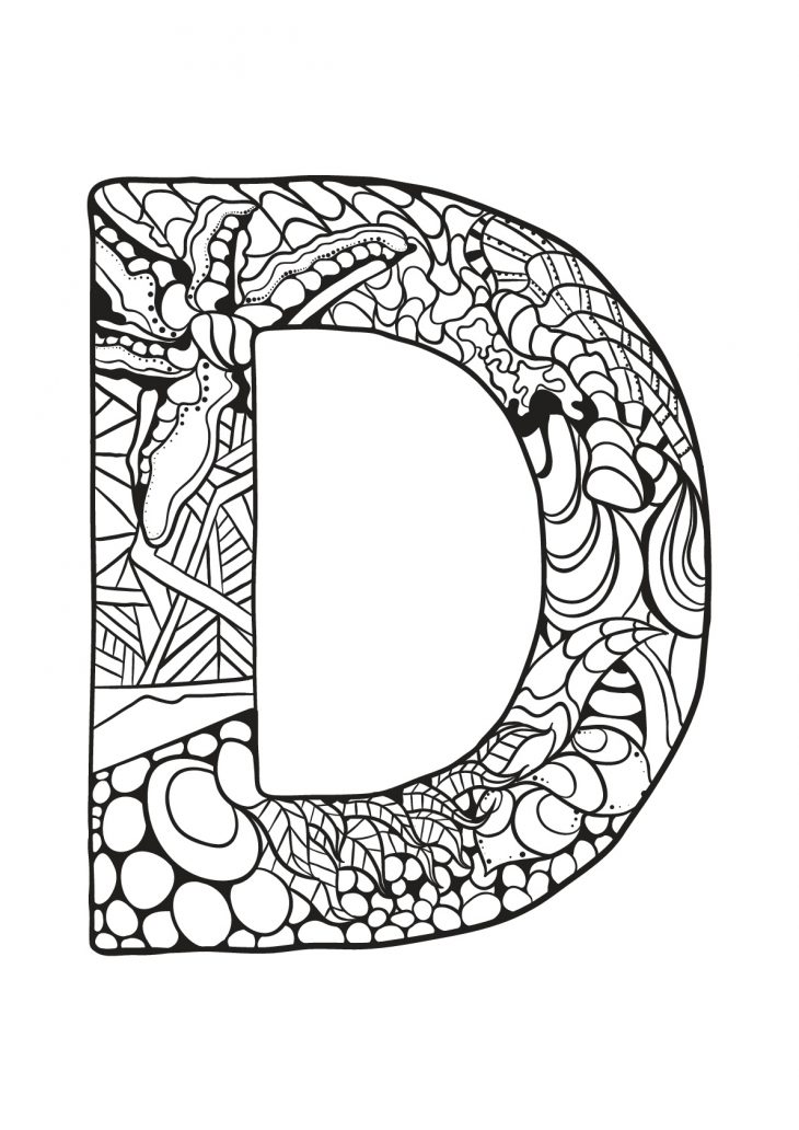 Alphabet Lettre D – Coloriages Alphabet Et Lettres concernant Coloriage D Alphabet