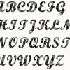 Alphabet Script 4 Inch Stencil | Lettrage, Pyrogravure Et dedans Modele Calligraphie Alphabet Gratuit