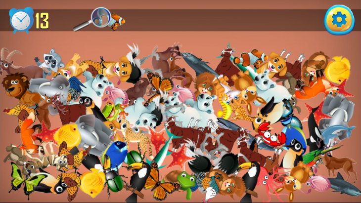 Animal Jeux D'objets Cachés – Chercher Et Trouver Pour concernant Jeux Trouver Les Objets