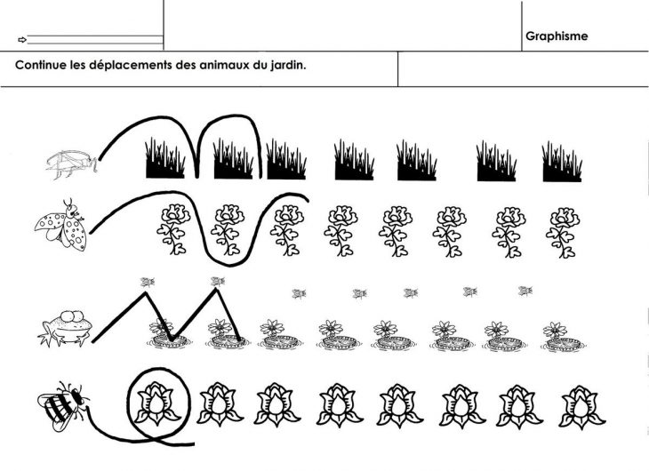 Animaux Du Jardin, Graphisme – École Maternelle Gellow tout Graphisme Vagues Ms